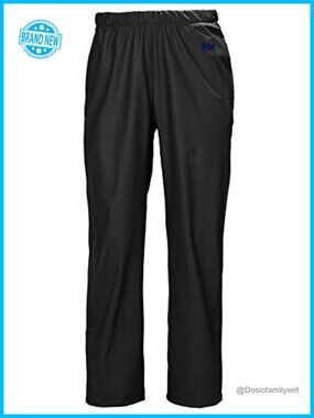 Helly Hansen Moss Waterproof Windproof Rain Pants Relaxed Wide Leg